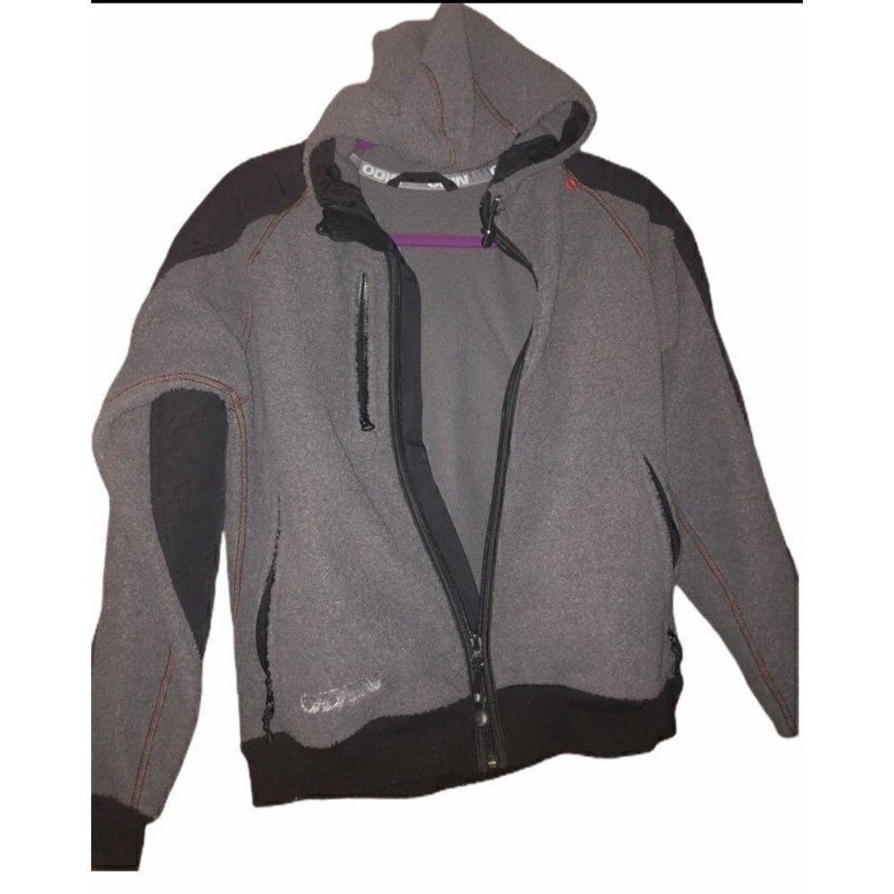 ODIN NETHERLANDS warm sweater sweatshirt zip up hoodie Small